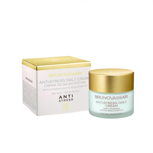 Bruno Vassari, Anti Stress, Anti-Fatigue, Daily, Cream, For Face, 50 ml