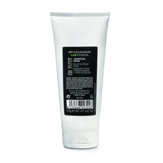 Bruno Vassari, Glyco System, Glycolic Acid, Detoxifying, Cream Mask, For Face, 200 g