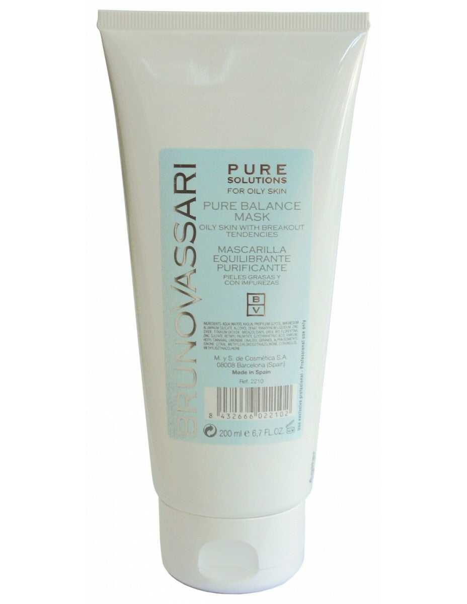Bruno Vassari, Pure Solutions, Purifying, Cream Mask, For Face & Neck, 200 ml