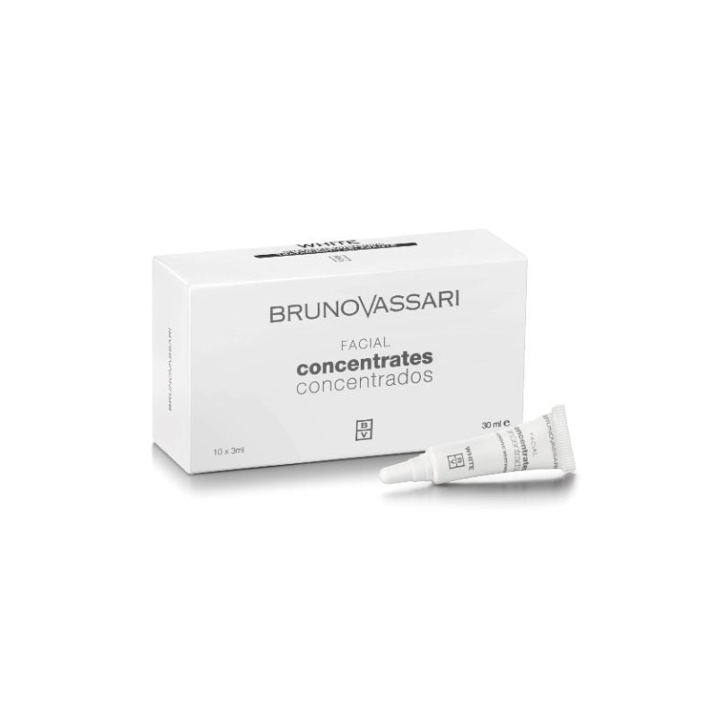 Set, Bruno Vassari, White, Whitening, Concentrate, For Face, 10 pcs, 3 ml