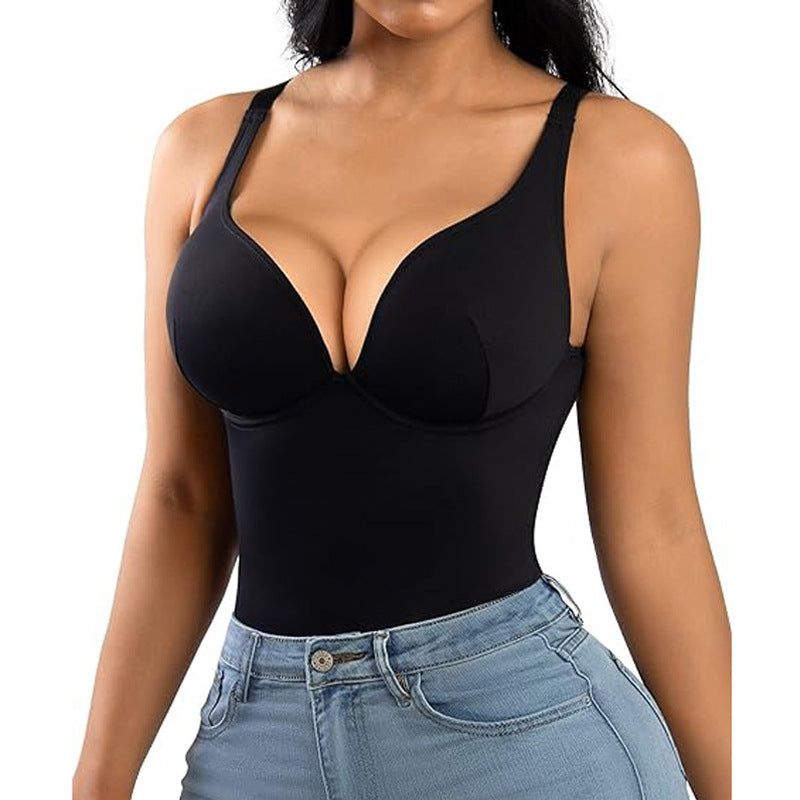 New Women's Plastic Jumpsuit Corset