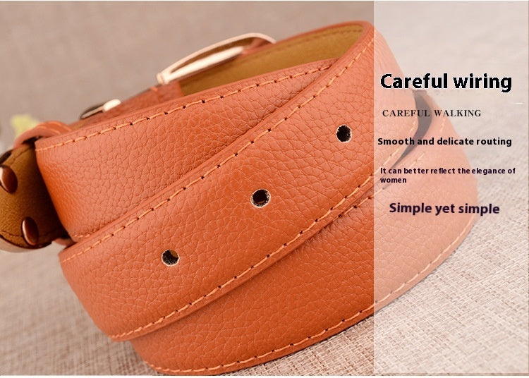 Women's Paint Alloy Buckle Pant Belt