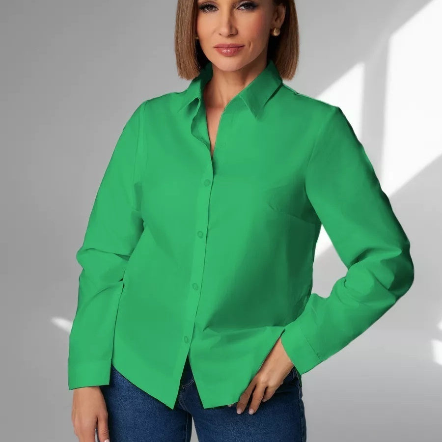 Slim-fit, Breathable, Minimalist Womens Fashion Shirt