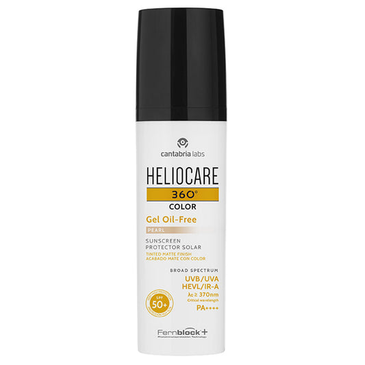 Cantabria, Heliocare 360º Color, Color Pigments, Tan Activator, Sunscreen Gel, SPF 50+, 50 ml