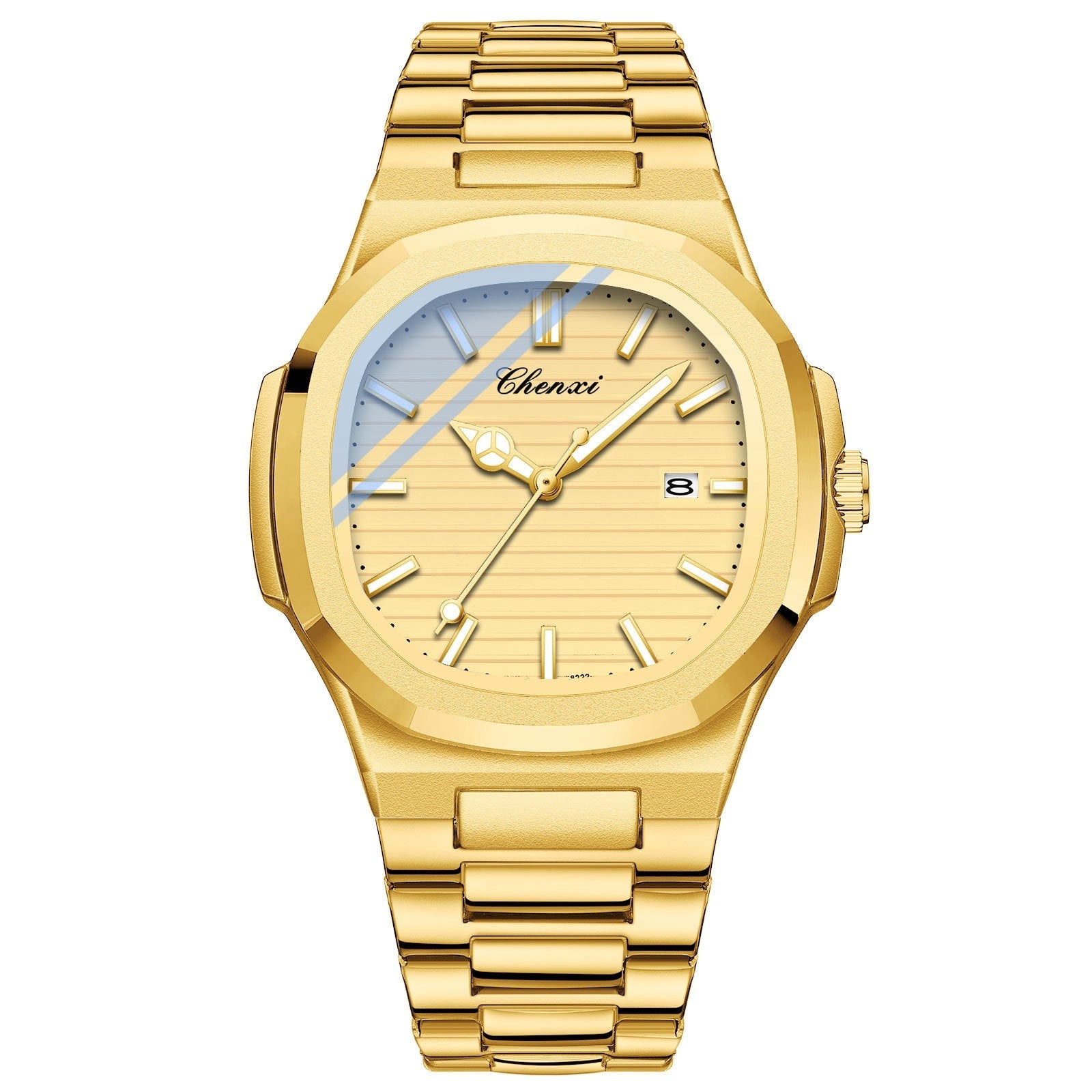 Chenxi Steel Watch Couple Luminous Waterproof Simple Fashion