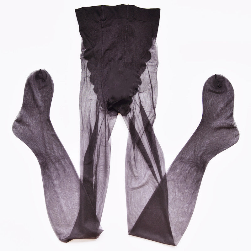 Plus Size Bikini Black Silk Stockings Female Thin And Silky Sheer Pantyhose