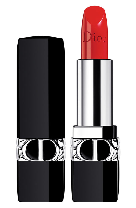 Christian Dior, Couture Colour Floral, Satin Finish, Cream Lipstick, 080, Red Smile, Refillable, 3.5 g