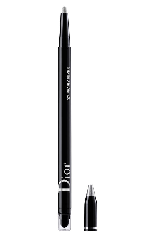 Christian Dior, Diorshow On Stage, Waterproof, Double-Ended, Kohl Eyeliner, 076, Silver Grey, 1.2 g