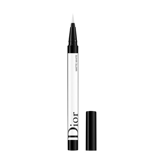 Christian Dior, Diorshow On Stage, Waterproof, Ultra-Flexible Felt Tip, Intense Color, Liquid Eyeliner, 001, Matte White, 0.55 ml