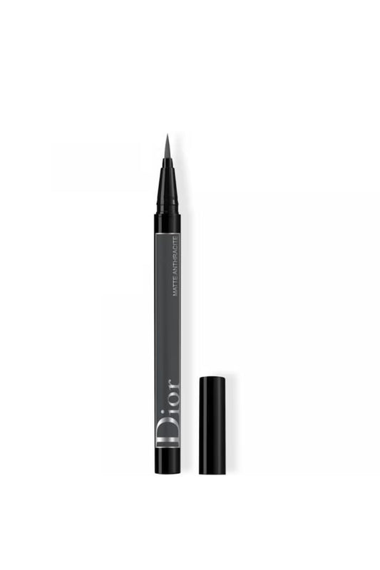 Christian Dior, Diorshow On Stage, Waterproof, Ultra-Flexible Felt Tip, Intense Color, Liquid Eyeliner, 061, Matte Anthracite, 0.55 ml