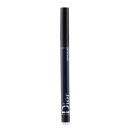 Christian Dior, Diorshow On Stage, Waterproof, Ultra-Flexible Felt Tip, Intense Color, Liquid Eyeliner, 296, Matte Blue, 0.55 ml
