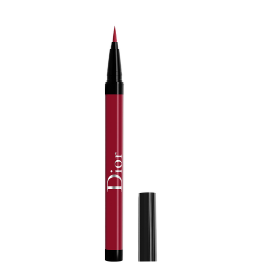 Christian Dior, Diorshow On Stage, Waterproof, Ultra-Flexible Felt Tip, Intense Color, Liquid Eyeliner, 771, Matte Burgundy, 0.55 ml