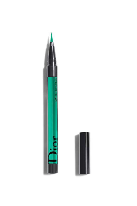 Christian Dior, Diorshow On Stage, Waterproof, Ultra-Flexible Felt Tip, Intense Color, Liquid Eyeliner, 461, Pop Green, 0.55 ml