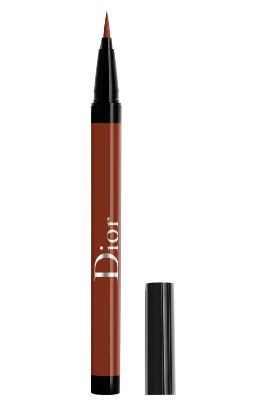 Christian Dior, Diorshow On Stage, Waterproof, Ultra-Flexible Felt Tip, Intense Color, Liquid Eyeliner, 676, Satin Rust, 0.55 ml