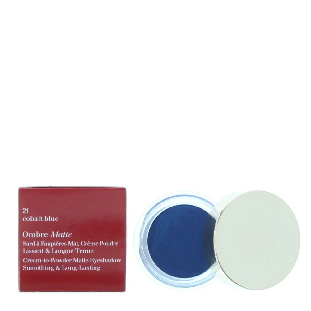 Clarins, Ombre Matte, Cream Eyeshadow, 21, Cobalt Blue, 7 g