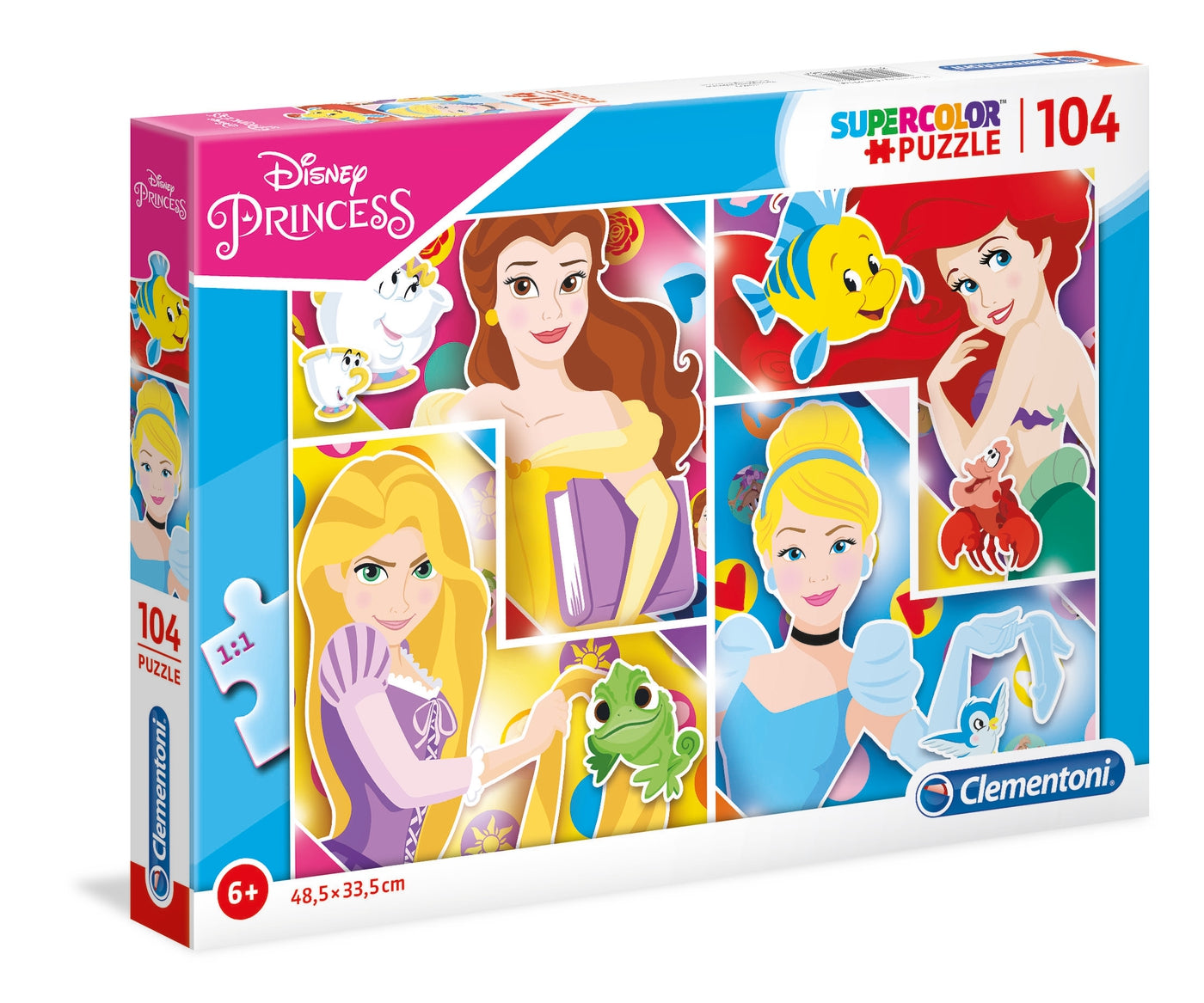 Clementoni, Disney Princess, Puzzle, For Girls, 6+ years, 104 pcs