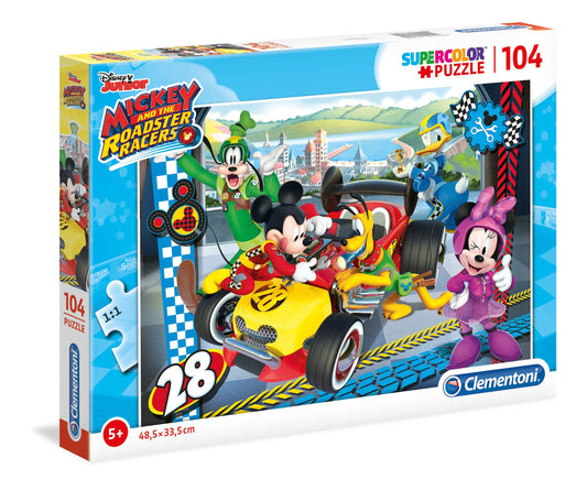 Clementoni, Mickey And The Roadster, Puzzle, Unisex, 5+ years, 104 pcs