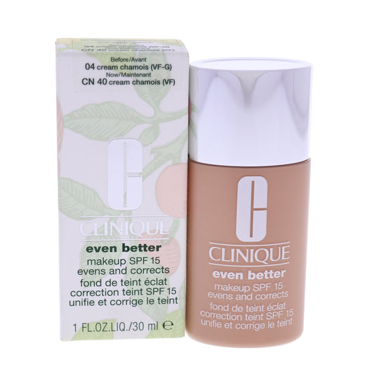 Clinique, Even Better, Oil Free, Natural Medium Coverage, Liquid Foundation, CN 40, Cream Chamois, SPF 15, 10 ml *Tester