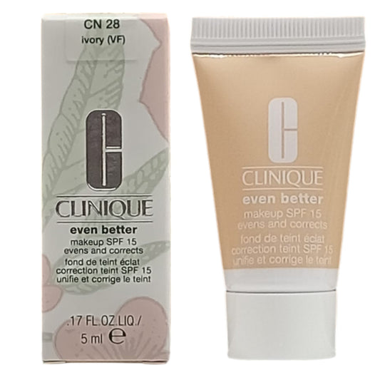 Clinique, Even Better, Paraben-Free, Hydrating, Liquid Foundation, CN 28, Ivory, SPF 15, 5 ml *Sample
