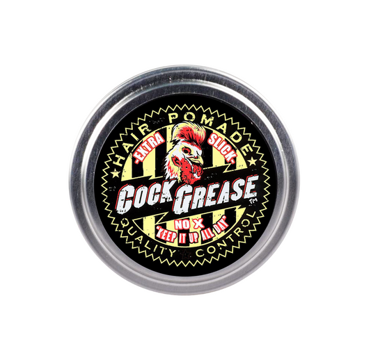 Cock Grease, Extra Slick No X, Hair Styling Pomade, Shine Finish, Extra Hold, 50 g