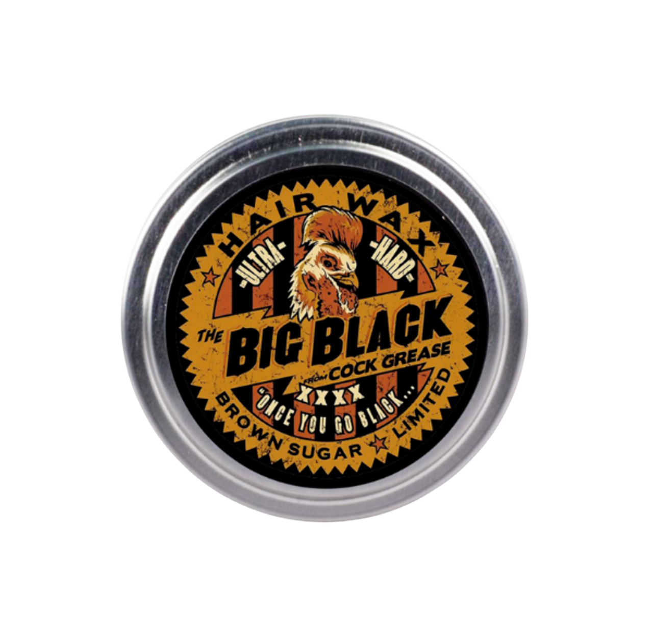 Cock Grease, Ultra Hard The Big Black XXXX, Hair Styling Pomade, For Definition & Texture, Strong Hold, 50 g