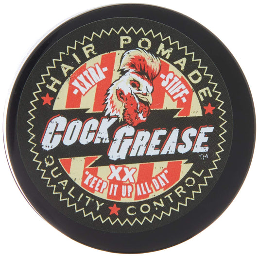 Cock Grease, Xxtra Stiff XX, Hair Styling Pomade, Shine Finish, Extra Hold, 50 g