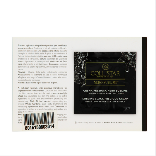 Collistar, Nero Sublime, Illuminating, Day, Cream, For Face, 3 ml *Sample