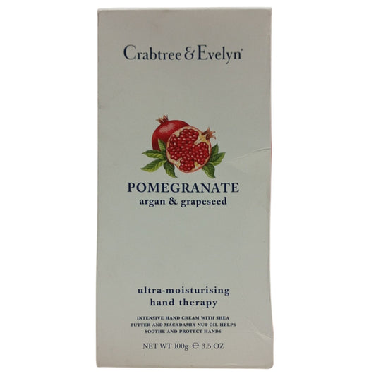 Crabtree & Evelyn, Pomegranate, Argan & Grapeseed, Ultra-Moisturising, Hand Cream, 100 g *Tester