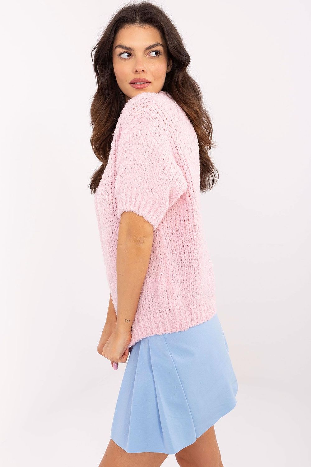  Short sleeve sweater model 206942 Italy Moda 