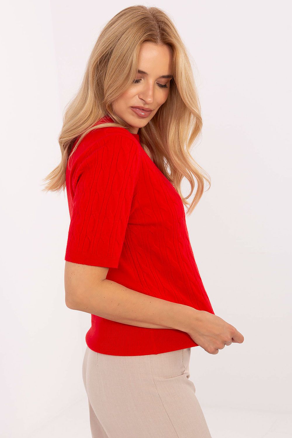  Short sleeve sweater model 216871 Factory Price 