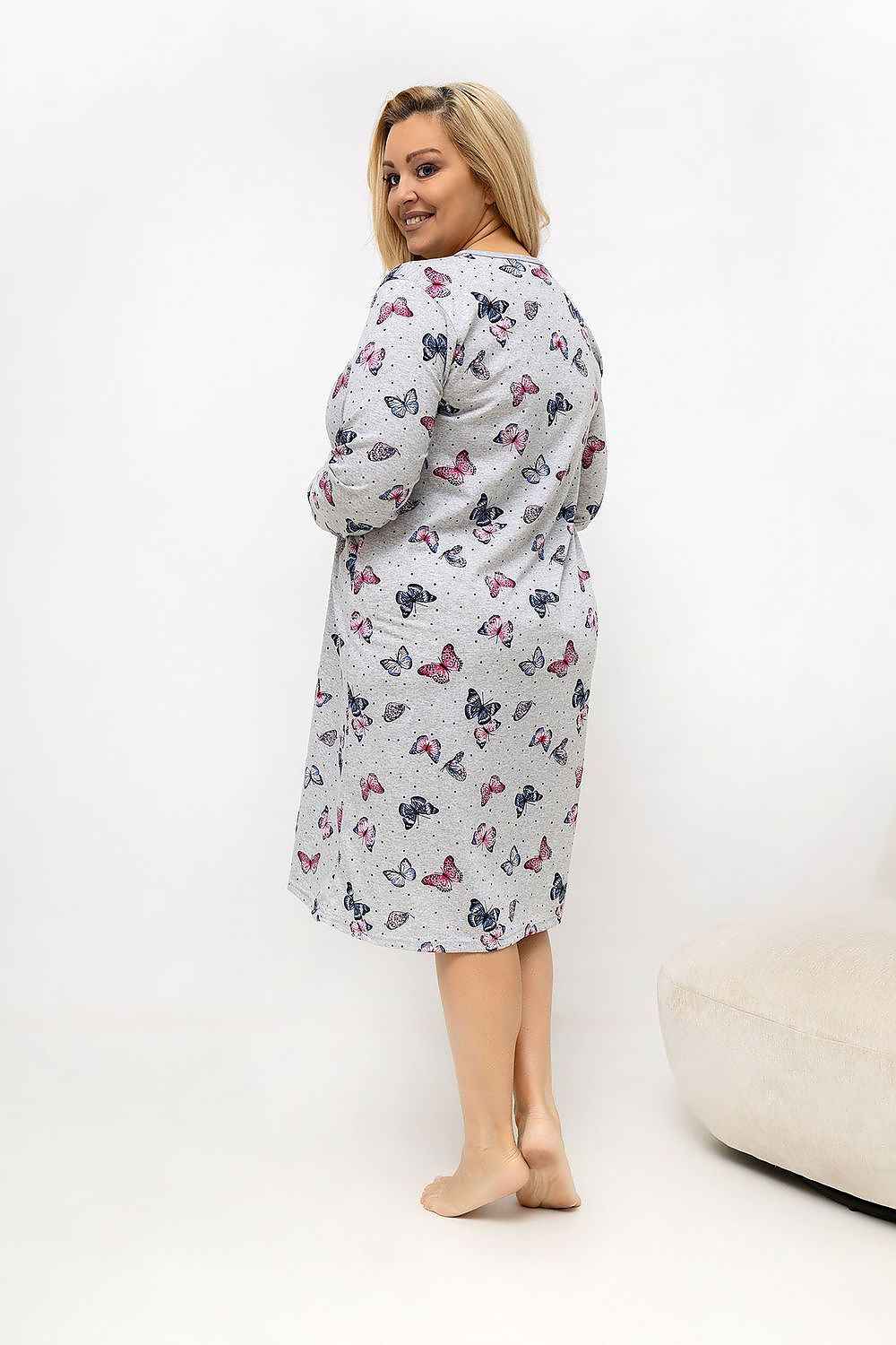  Plus Size Nightgown model 226135 Forever Pink 