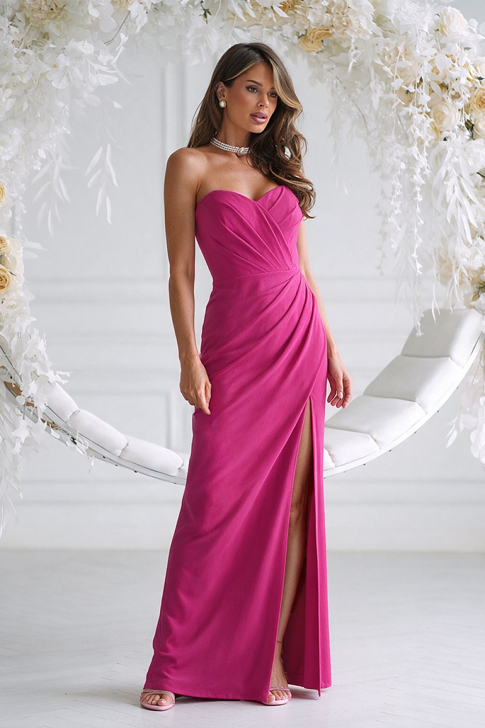  Long dress model 232794 Bicotone 