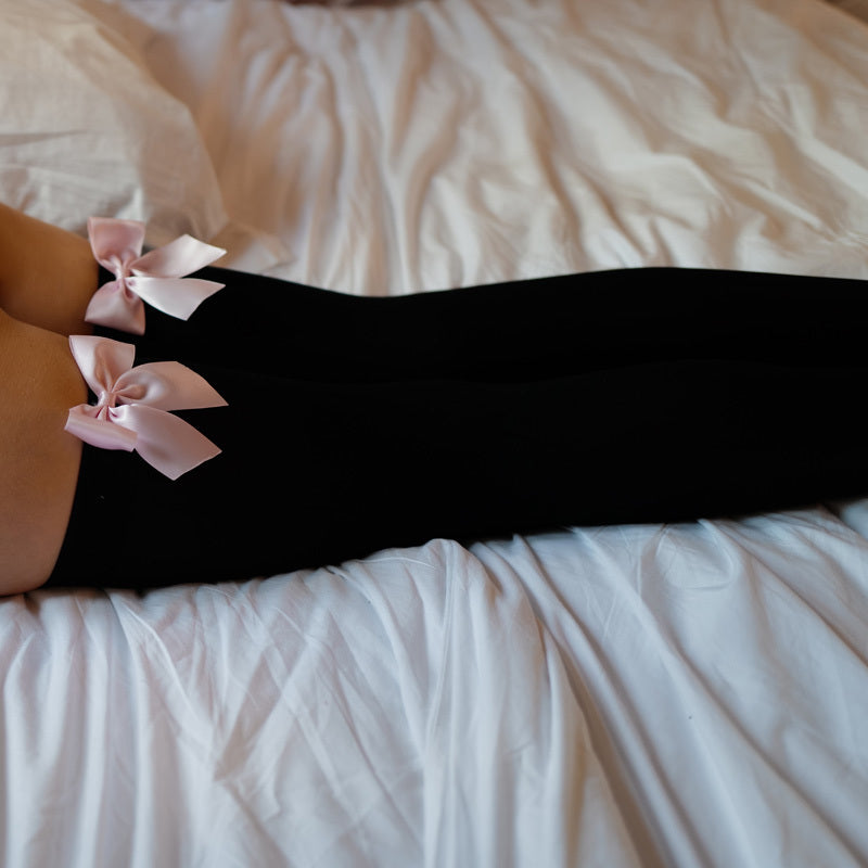 Sweet Japanese JK College Style Bow High Tube Over-the-knee Stockings