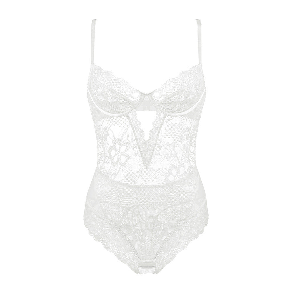 Comfortable Breathable Bodysuit With Bra Small Breasts