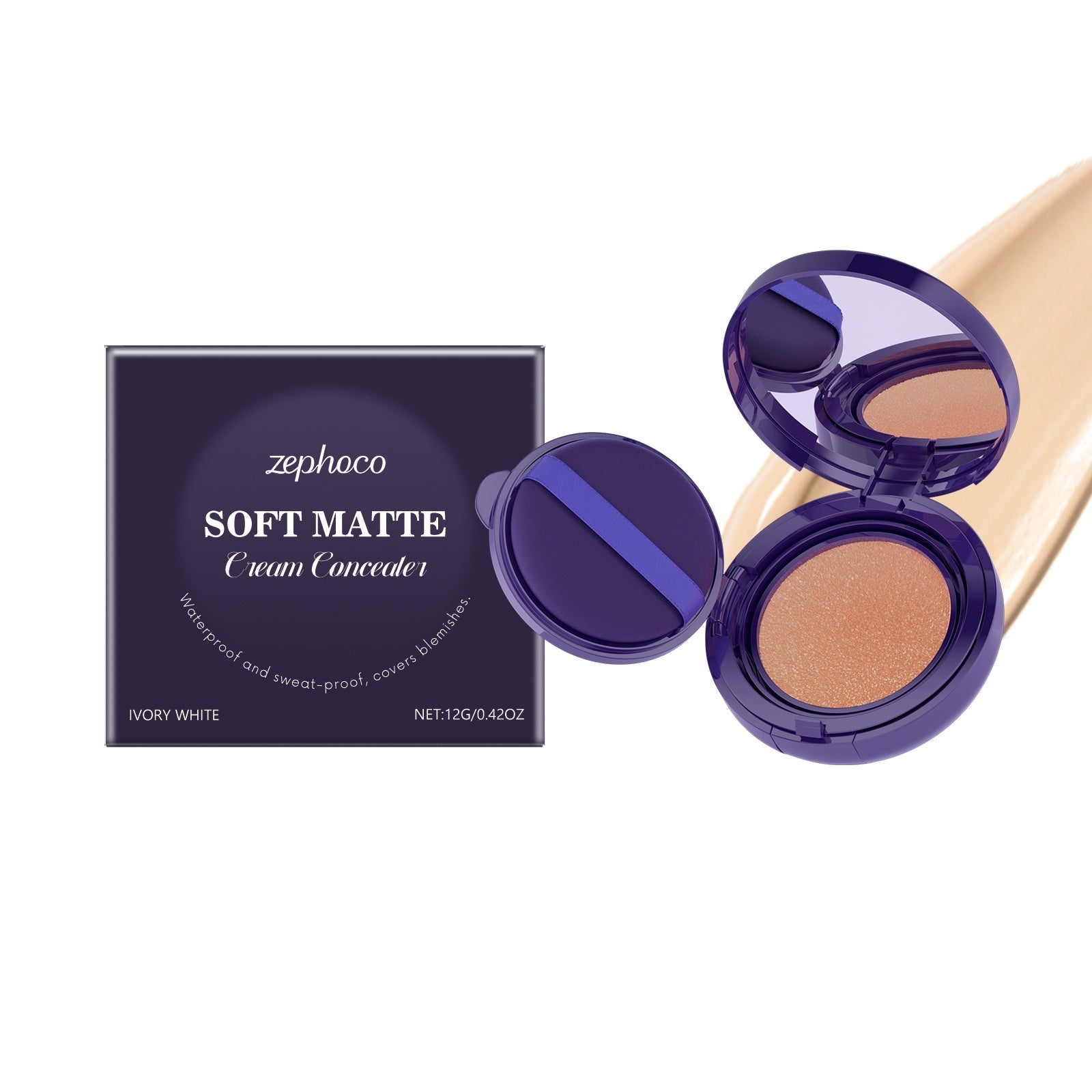 Soft Matte Cream Concealer Ivory White