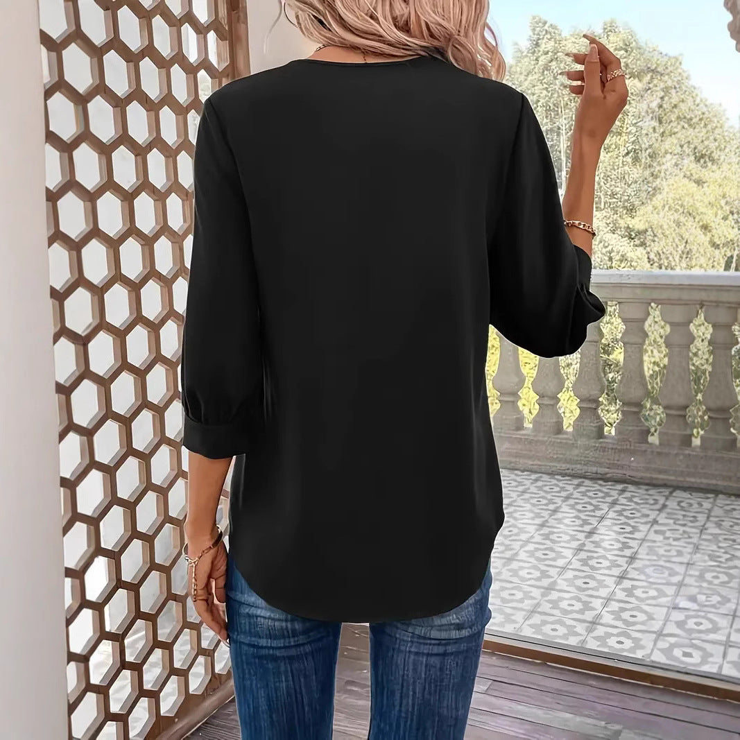Women's Fashion Loose-fitting Long Sleeves Shirt
