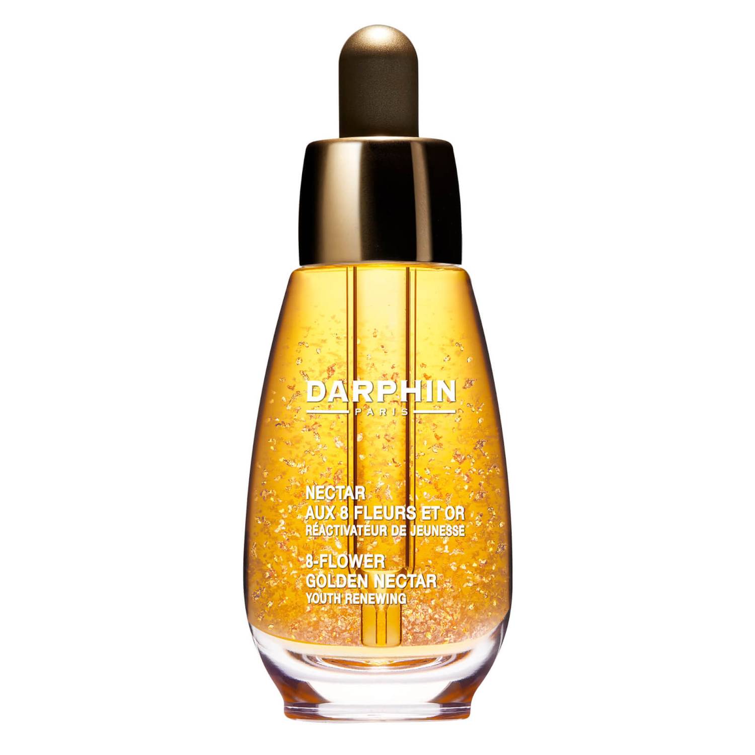 Darphin, Essential Oil Elixir - 8-Flower Golden Nectar, Non-Comedogenic, Nourishes & Smooths, Morning & Night, Oil, For Face & Neck, 100 ml *Tester