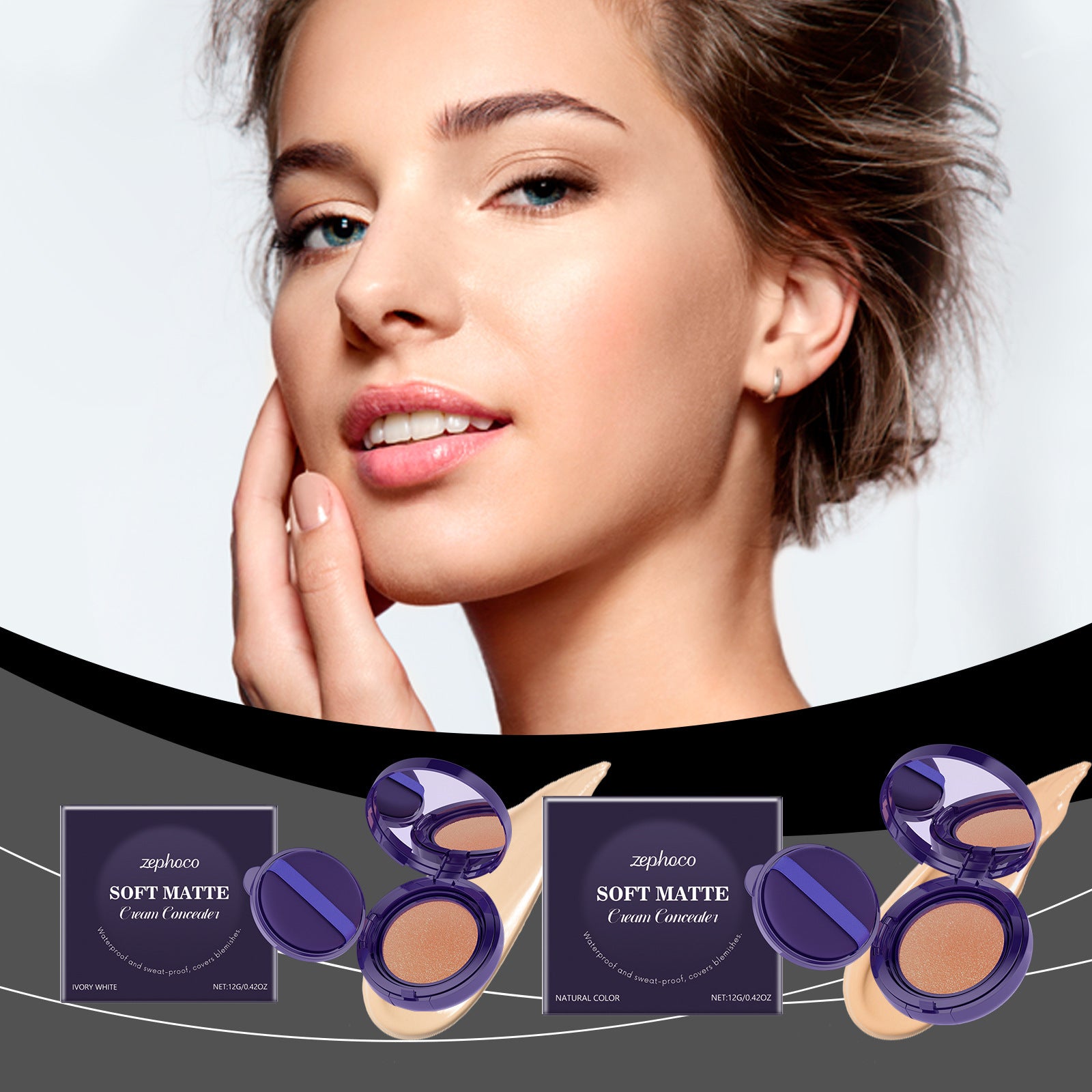 Soft Matte Cream Concealer Ivory White