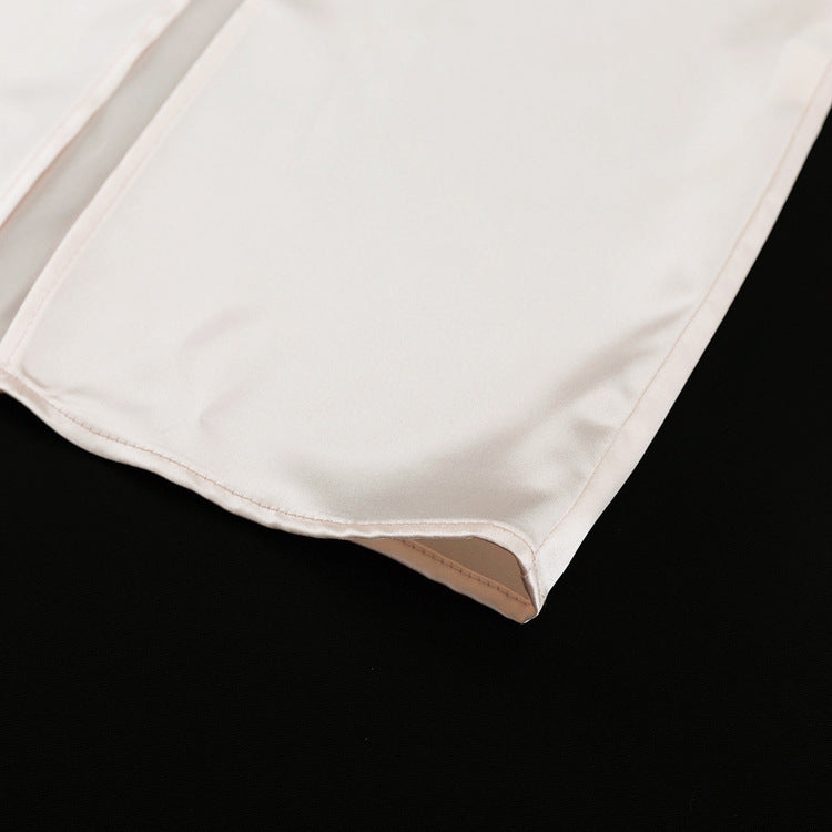 Fashion Satin High Waist Flattering Sheath Skirt