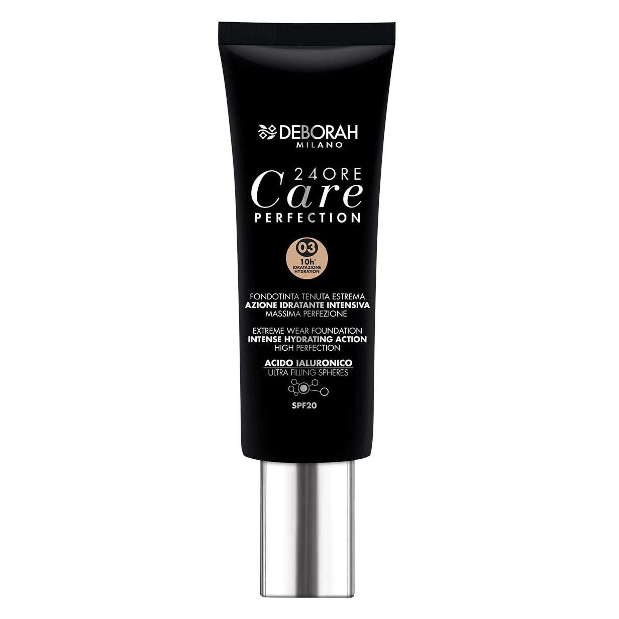 Deborah, 24 Ore Care Perfection, Hydrating, Liquid Foundation, 03, Sand, SPF 20, 30 ml *Tester