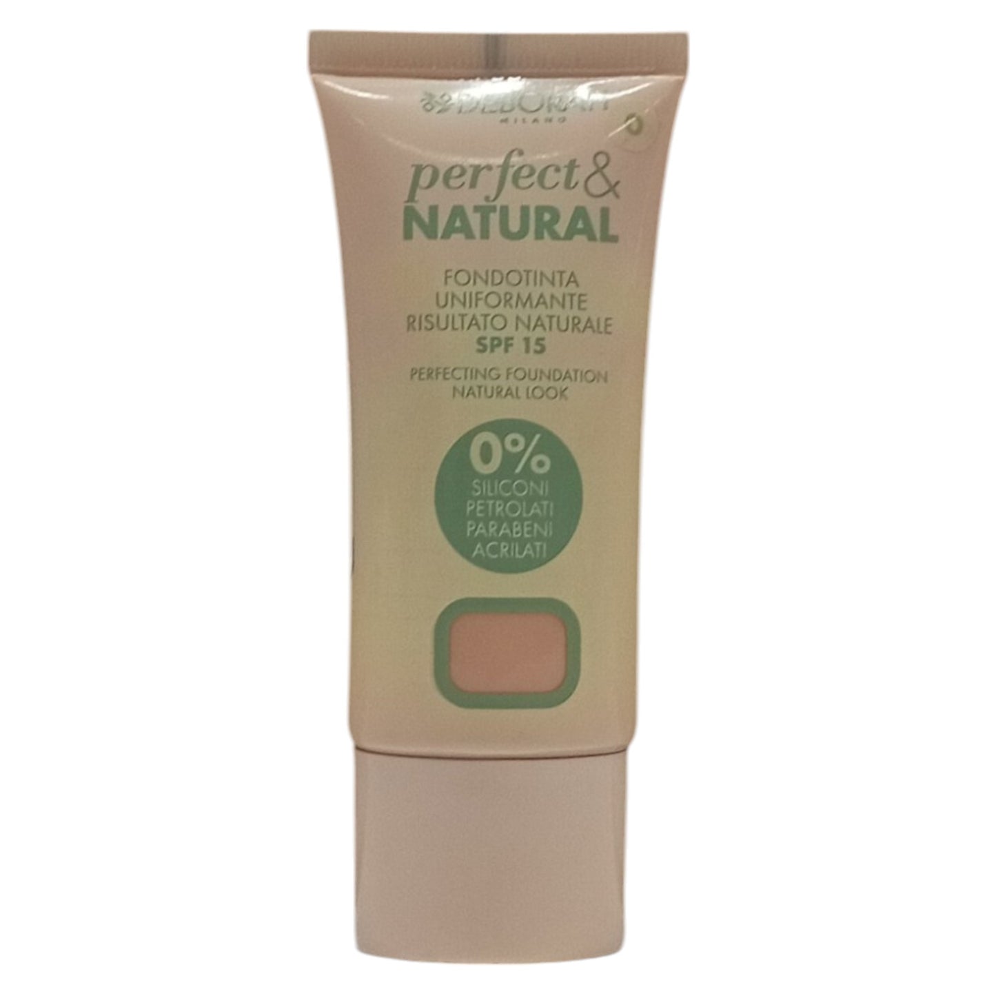 Deborah, Perfect & Natural, Liquid Foundation, 01, Fair Rose, SPF 15, 30 ml