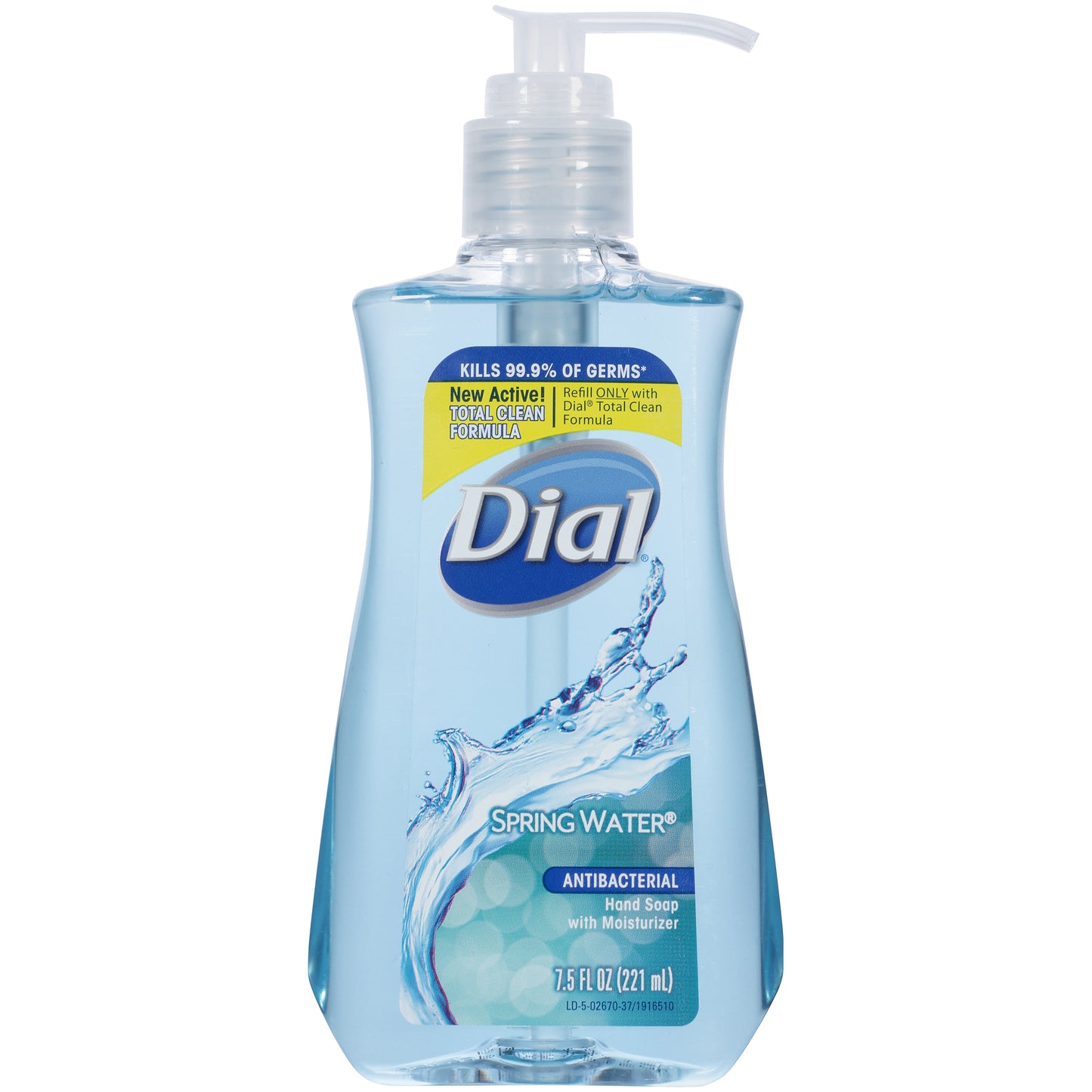 Dial, Antibacterial, Spring Water, Liquid Soap, For Hands, 221 ml