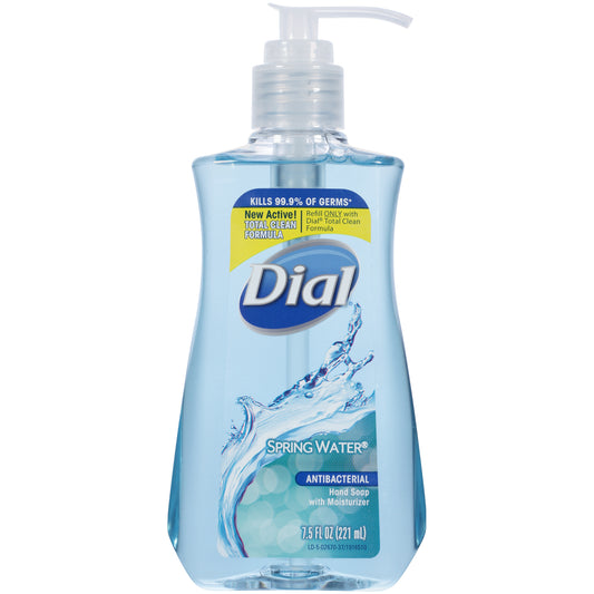 Dial, Antibacterial, Spring Water, Liquid Soap, For Hands, 221 ml