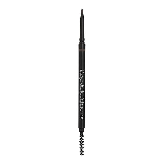 Diego Dalla Palma, High-Precision, Waterproof, Long Lasting, Retractable, Eyebrow Cream Pencil & Brush 2-In-1, 13, Charcoal Grey, 0.09 g *Tester