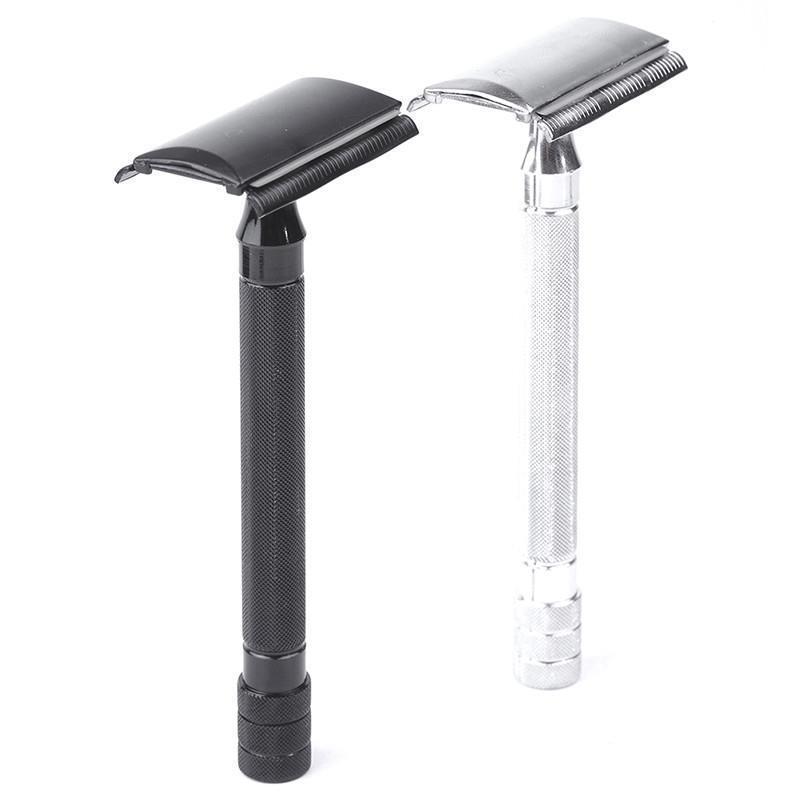 Old-fashioned Manual Pogonotomy Scraping Metal Scraper With Brush Combination