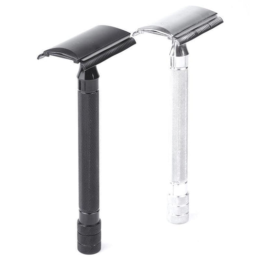 Old-fashioned Manual Pogonotomy Scraping Metal Scraper With Brush Combination