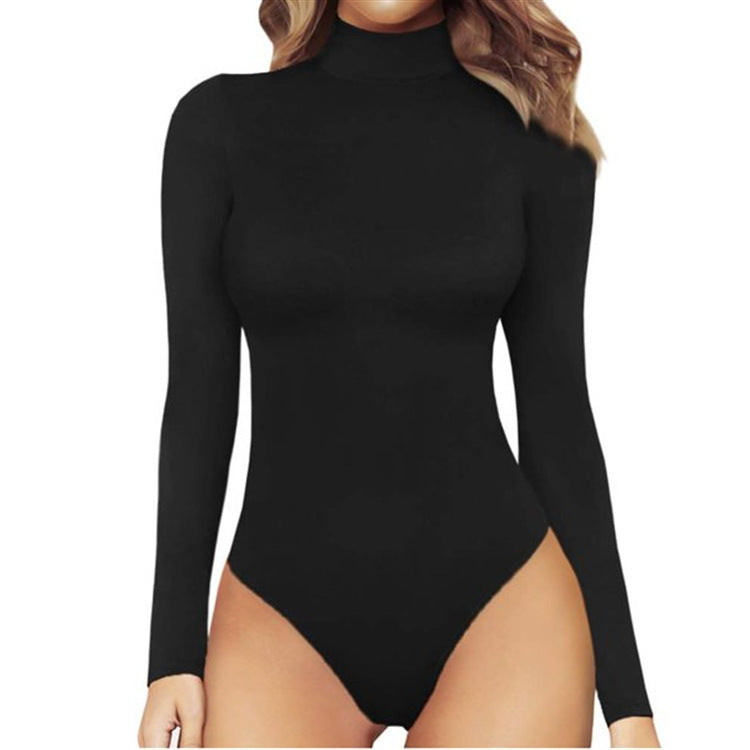 European And American Women's Casual Long-sleeved Bodysuit