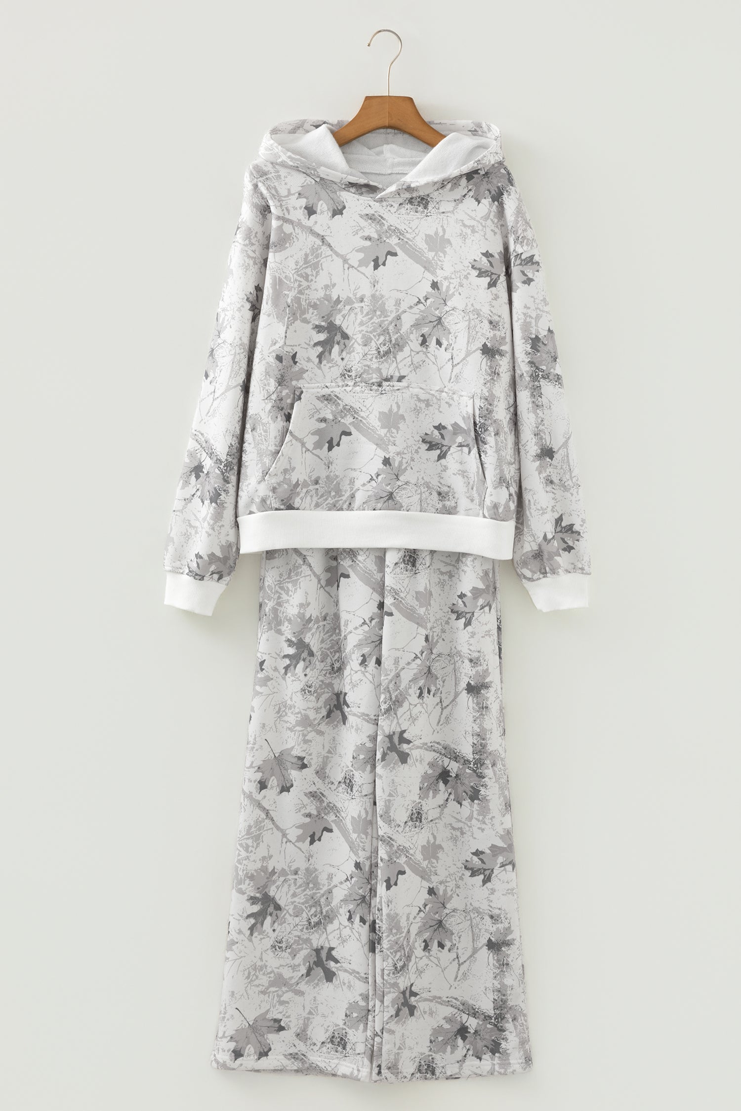 Light Grey Light Woodland Camo Classic Hoodie and Sweatpants Set