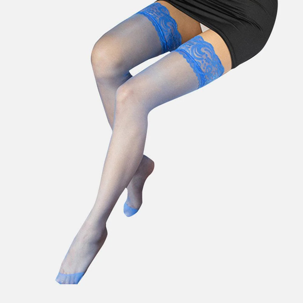 Stacey Sexy Lace Trim Stockings Black Sexy