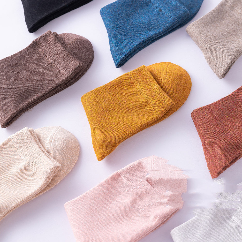 White Ladies Summer Thin Deodorant Sweat-absorbent Black Stockings